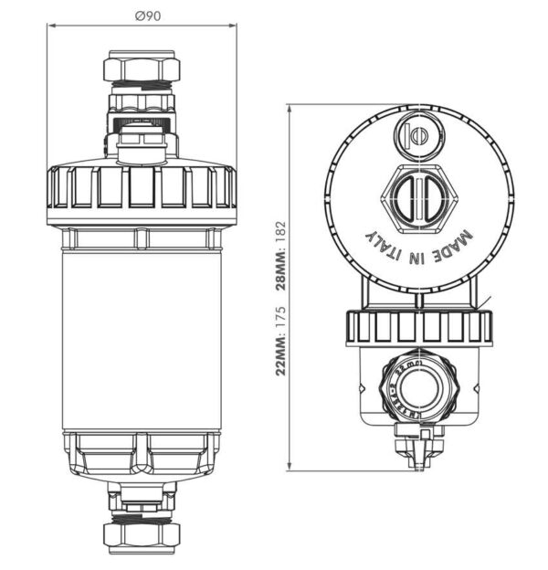 IntaKlean 22mm Central Heating Filter IK2MF22 - Image 2