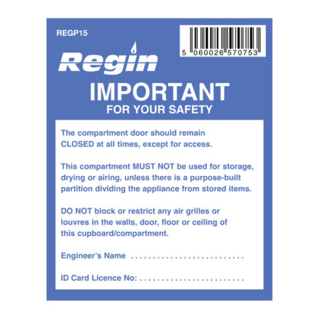 Regin Important Compartment Sticker REGP15
