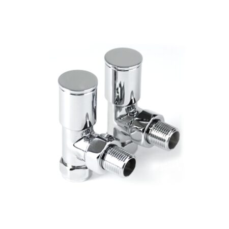 Inta Angled Modern Chrome Radiator Valves 1025CP