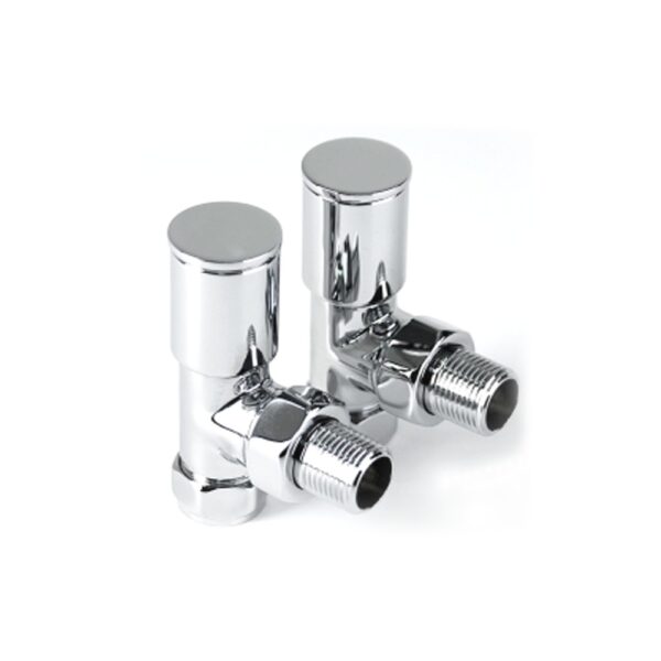Inta Angled Modern Chrome Radiator Valves 1025CP