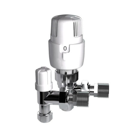 Inta I-Therm 10/8mm White TRV and Lockshield 108TWINA