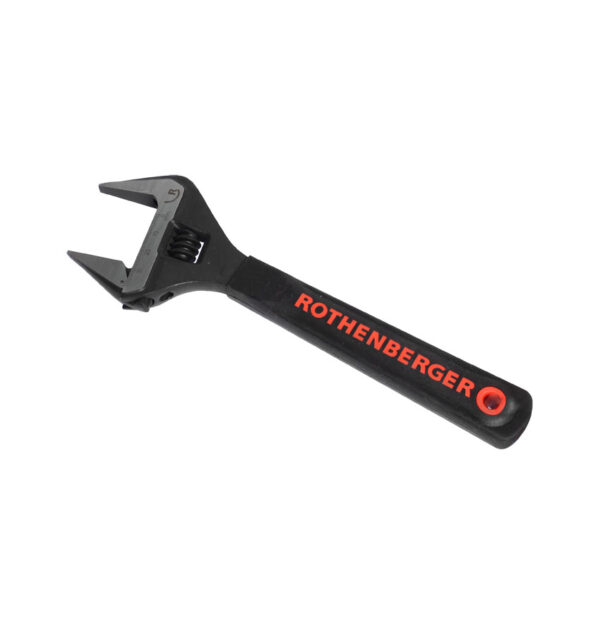 Rothenberger Adjustable Wide Jaw Wrench With Jaw Protectors 8" 70460