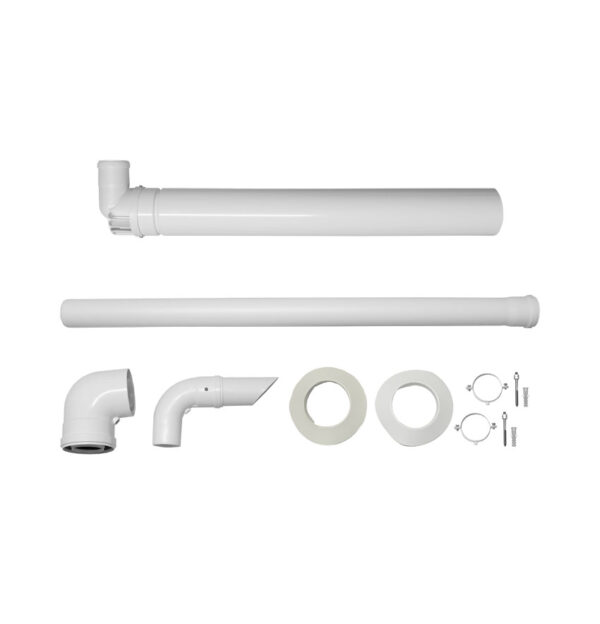 Potterton Plume Displacement Kit with 1M Extension and Clips (white) 7225717