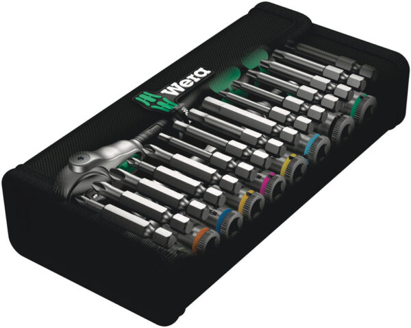 Wera 8100 SA 6 Zyklop Speed Ratchet Set, 1/4" drive, metric, 28 pieces - 05004016001 - Image 2