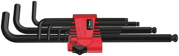 Wera 950/9 Hex-Plus 6 SB L-key set, metric, BlackLaser, 9 pieces - 05073596001