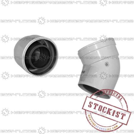 Baxi 135 Deg Flue Elbows (X2) 5111085