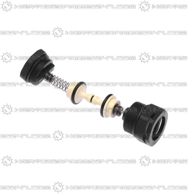 Heatline Black Nut & Spindle Kit for Div Valve D003202082 - Image 3