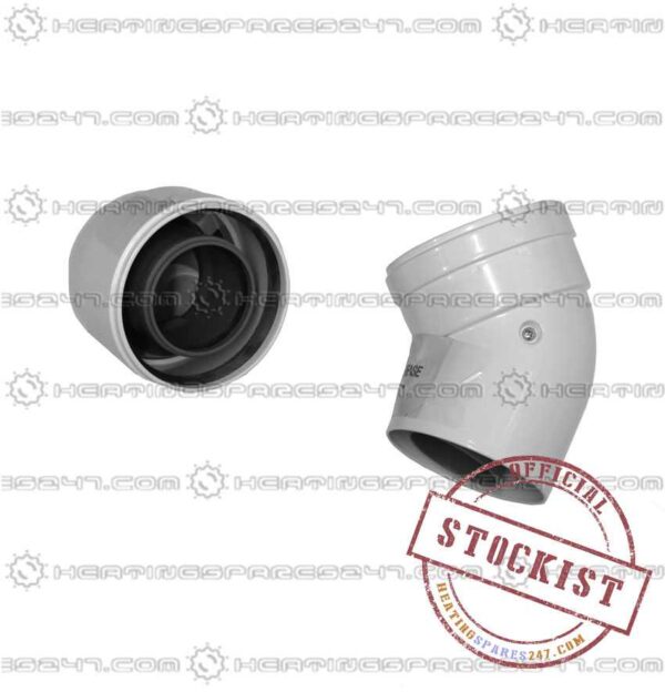Main Combi 135 Deg Flue Elbows (X2) 5111085