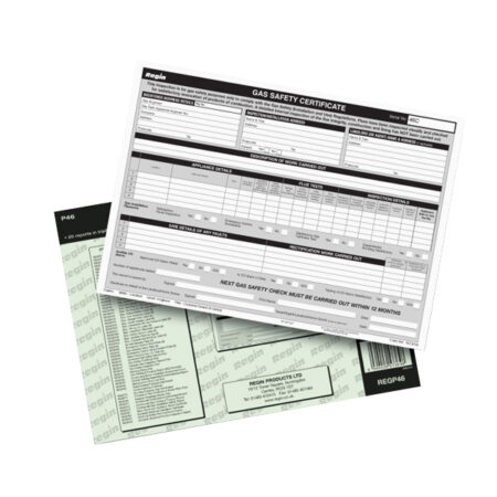 Regin Gas Safety Certificate Pad REGP46