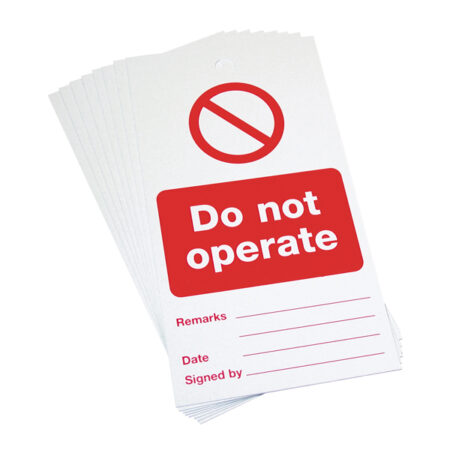 Regin Do Not Operate Plate REGP95
