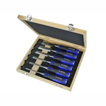 Faithfull Soft-Grip Wood Chisel Set FAIWCSGS6WB