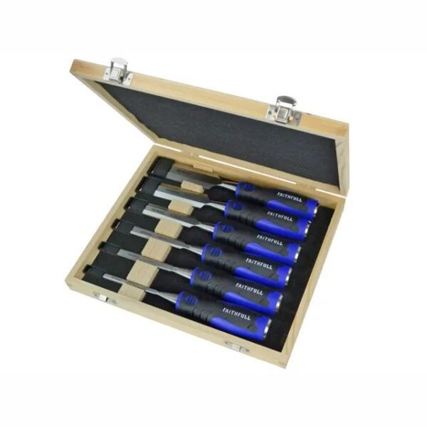 Faithfull Soft-Grip Wood Chisel Set FAIWCSGS6WB