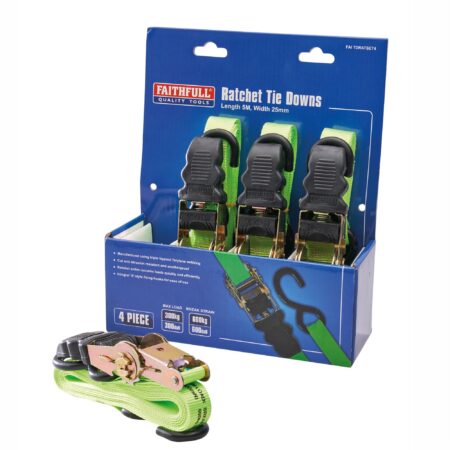 Faithfull Ratchet Tie Down Set FAITDRATSET4